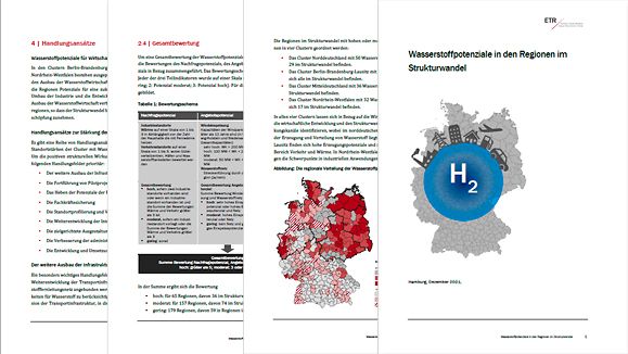 Cover: Studie: Wasserstoff in den Regionen im Strukturwandel